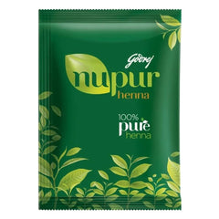 Godrej Nupur Henna Mehndi, empaque 1, coloración natural para cabello brillante.