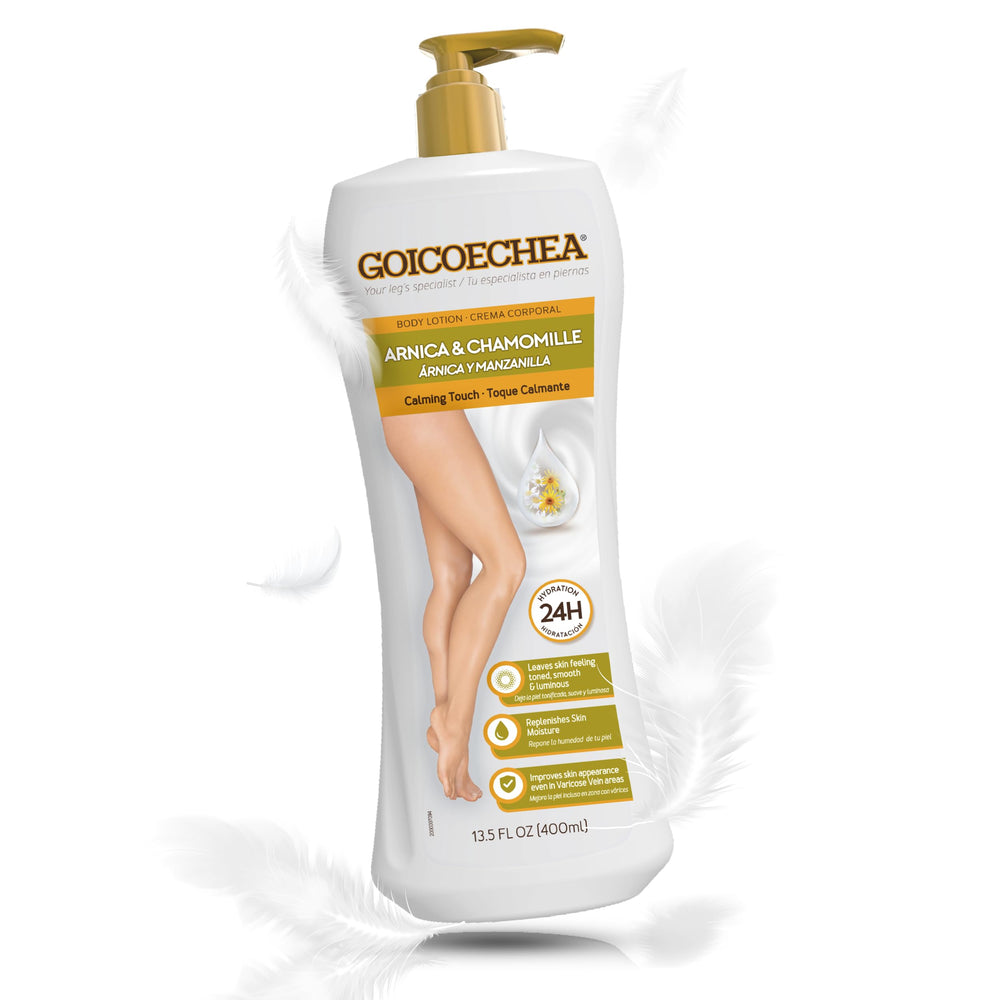 Goicoechea Arnica Camomila crema corporal para piernas: alivio suave para piernas cansadas.