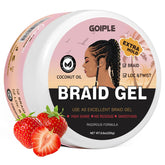 Goiple Gel para trenzas: botella de 8oz para peinados duraderos y brillo.