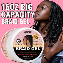 Goiple Gel para trenzas: acabado suave y brillo para estilos definidos