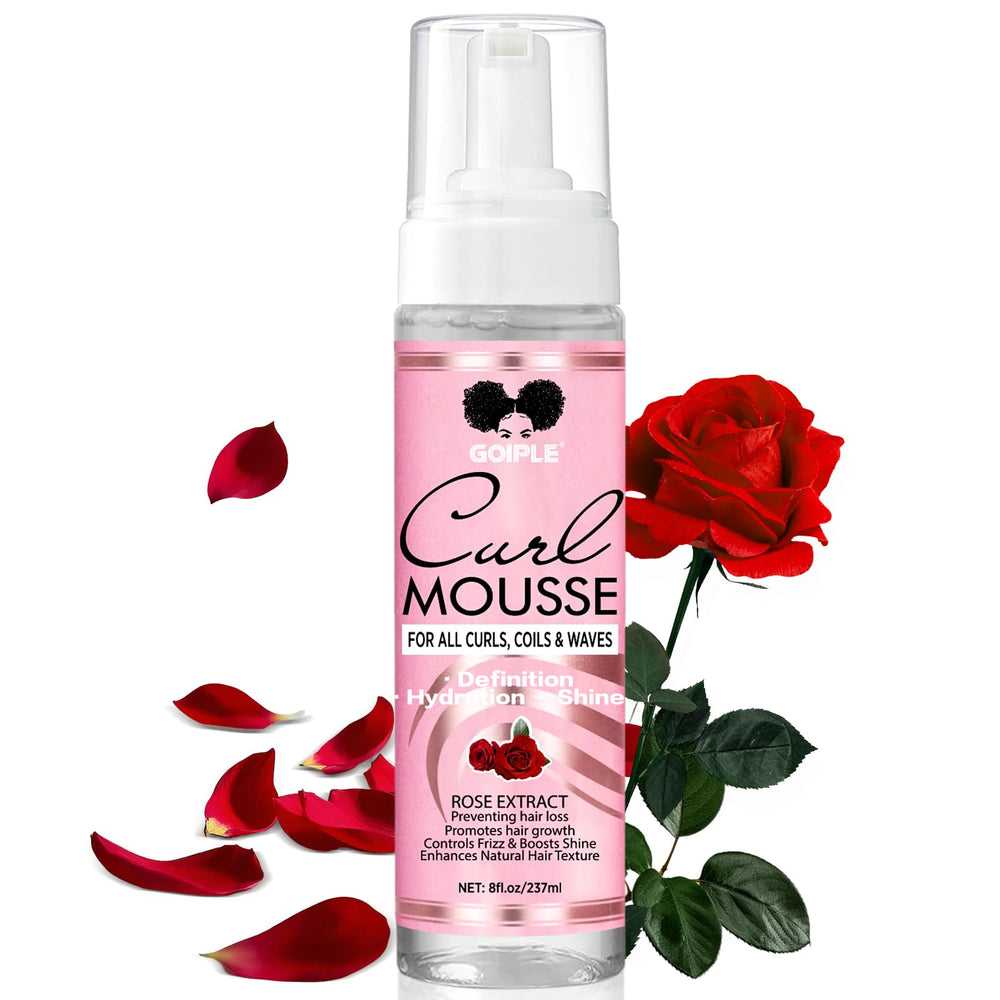 Goiple Mousse define rizos con brillo natural.