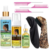 Goiple mousse para trenzas, limpieza sin enjuague que refresca el cabello