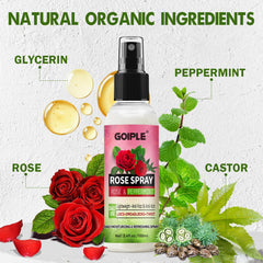 Goiple rosa para trenzas con menta: brillo y frescura