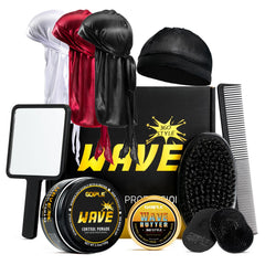 Goiple Wave Pomade bottle enables durable hold for sleek, long-lasting waves.