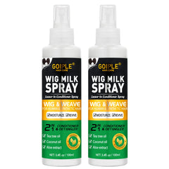 Goiple Wig Milk Spray: botella para cuidado de pelucas con deslizamiento suave.
