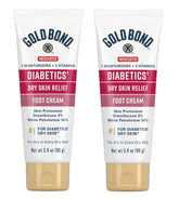 Gold Bond Ultimate Diabetics' Foot Cream 2-pack front view for moisturized feet.