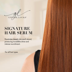 Sérum Goldie Locks Signature controla el encrespamiento, dejando el cabello suave.