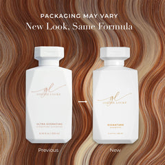 Goldie Locks Ultra Hydratante Champú limpia suavemente sin sulfatos para cabello manejable y limpio.