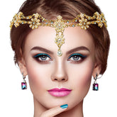 Gonioa diadema con cristales para bodas y estilos brillantes.