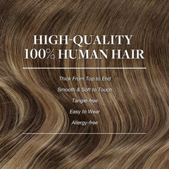 Extensiones GOO GOO de cabello real resisten al calor, cuidando tu estilo.