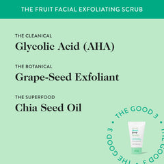 good.clean.goop exfoliante-frutal aceite-chia mantiene la barrera de la piel