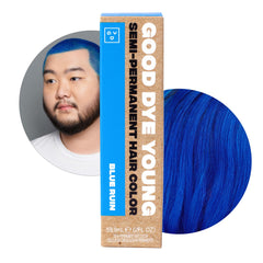 Good Dye Young Streaks Blue Ruin: bote con color azul vibrante para teñido temporal.