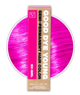Good Dye Young Ex-Girl Pink bottle pour for vibrant, conditioning pink color.