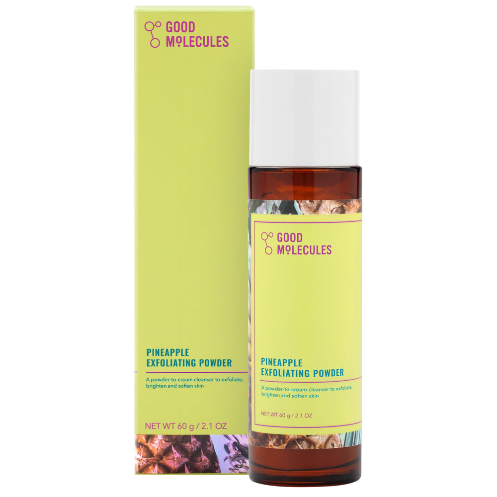 Good Molecules polvo exfoliante piña: exfoliación suave para piel radiante.