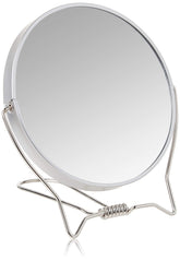 Espejo Goody de doble cara con 1x y 3x para maquillaje preciso en cualquier iluminación.