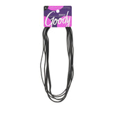GOODY diadema negra plana y estrecha para uso cómodo sin tirones.