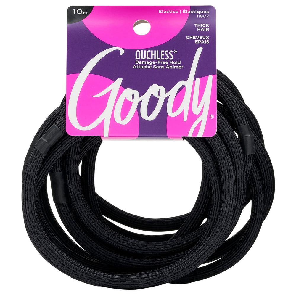 Goody Ouchless XL elástico para cabello grueso con agarre firme y cómodo.