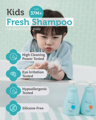 GOONGBE Kids Fresh Shampoo: espuma micelar que limpia sin resecar y deja hidratación.