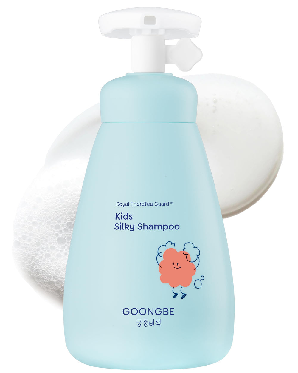 GOONGBE Champú Sedoso para Niños, botella vertiendo, limpieza suave para cabello delicado