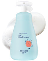 GOONGBE Champú Sedoso para Niños, botella vertiendo, limpieza suave para cabello delicado