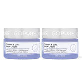 goPure crema reafirmante de cuello, envase de 1.7 oz para uso diario.