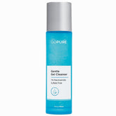 goPure Gentle Gel Cleanser: botella visible con limpieza suave para piel sensible.