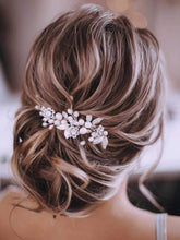 GORAIS enredadera de pelo con perlas y hojas, ideal para peinados de novia