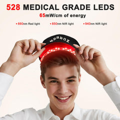 Gorra láser ergonómica y transpirable para uso diario