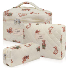 Bolsas de maquillaje florales de Gosect, ideal para organizar cosméticos en viajes.