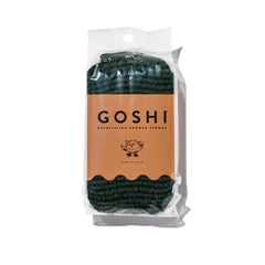 GOSHI esponja exfoliante verde musgo para exfoliación suave y eficaz
