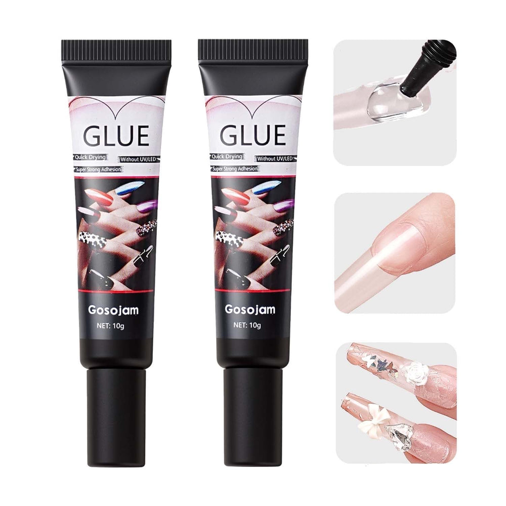 Gosojam pegamento uñas secado rápido para manicura en casa.