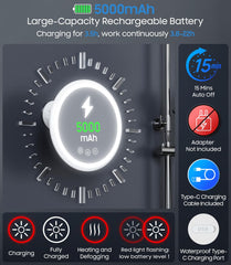 Batería de 5000mAh para uso prolongado sin cables