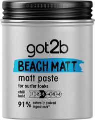 Got2B Beach Boy Matt espuma para peinado con acabado mate y textura natural.