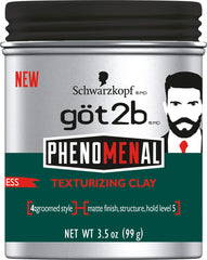 Got2B Phenomenal Clay texturizante: empaque compacto para fácil uso diario
