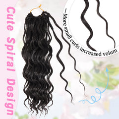 GOWIT beginner-friendly crochet hair, simple attachment for faster styling.