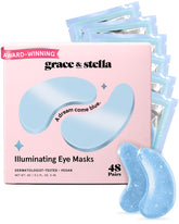 Masque contour des yeux bleu Grace & Stella apaise les poches.
