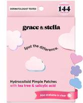 Parche hidrocoloide Grace & Stella en la frente para brotes