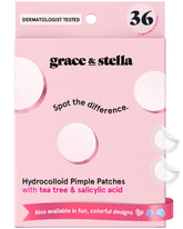 Grace & Stella parches hidrocoloides para espinillas absorben fluidos y mejoran la apariencia.