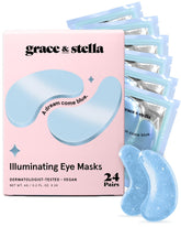 Parche ocular azul grace & stella para ojeras y cansancio