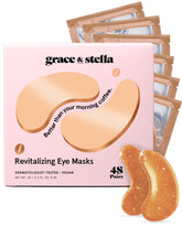 Grace & Stella parche ojos cafeína para despertar la mirada y reducir hinchazón