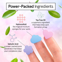 Grace & Stella patch-salicylique-visage-hydrocolloide: action exfoliante pour éviter de futures imperfections.