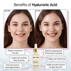 Grace & Stella serum acido hialuronico, textura ligera apta para todo tipo de piel.