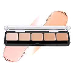 Graftobian HD Glamour Creme Paleta Cool #1, cinco tonos para contornear e igualar la piel.