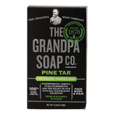 Grandpa's jabón alquitrán de pino, barra 4.25 oz, limpieza suave y natural
