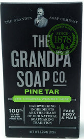 Grandpas Wonder: barra de jabón para baño con aroma natural a pino.