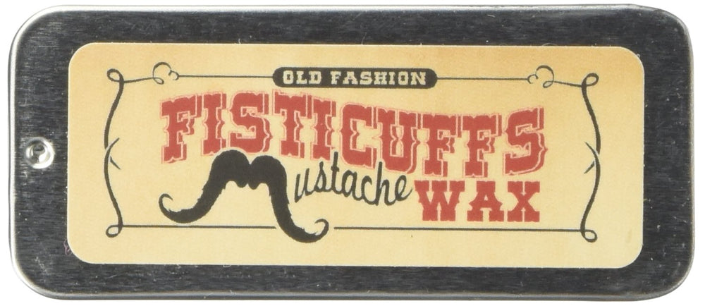 Grave Before Shave Fisticuffs, vista frontal de la lata portátil para retoques