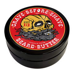 Aroma tabaco con vainilla de Grave Before Shave para barba.