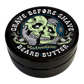 Grave Before Shave mantequilla para barba con cuero y cedro, acondicionamiento profundo