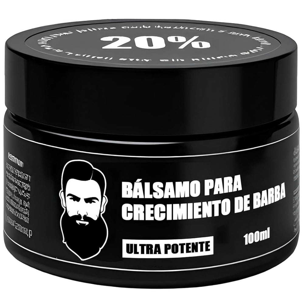 Green Tomato Apolo bálsamo negro para barba con hidratación suave para uso diario.