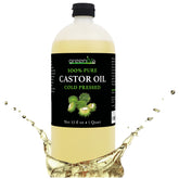 GreenIVe Aceite de Castor: botella ambar con gotero para uso diario en cabello y piel
